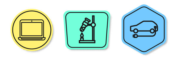 设定线笔记本电脑试管烧瓶着火图片下载