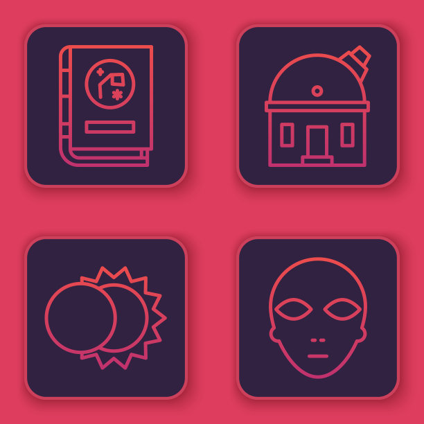 Set line book天文学日蚀图片下载