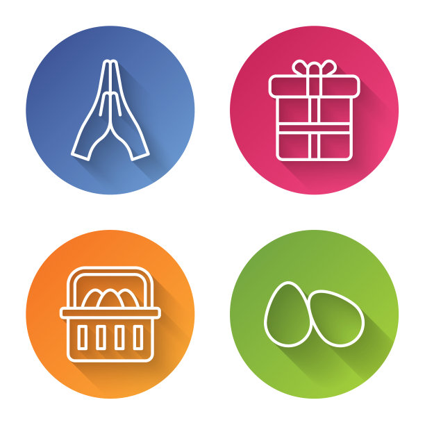 设线手在祈祷位置礼盒图片下载