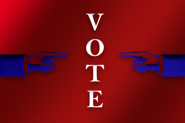 投票图形设计手指投票标志插图图片下载