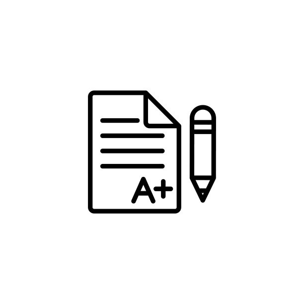 学校考试考试黑线图标图片下载