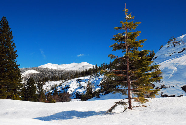 冬天的山景观图片下载