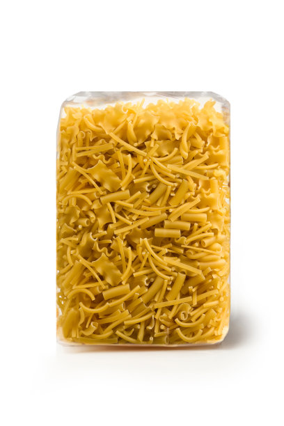 意大利面-“Ditali Rigati”类型-隔离图片下载