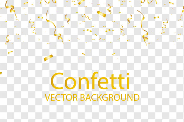 庆祝背景与金色五彩纸屑金色图片下载