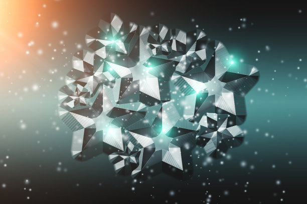 美丽的工艺抽象背景设计。3 d演示。图片下载