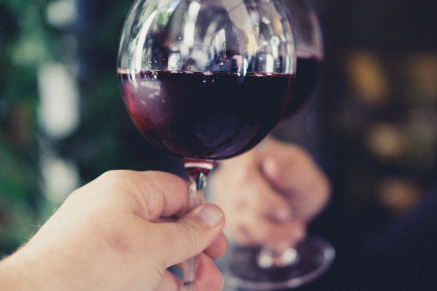 在雅典度假的餐厅露台上，一对夫妇正欢呼着每人一杯美味清爽的桑格利亚汽酒。图片下载