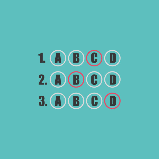 选择的答案。平面设计。插图图片下载