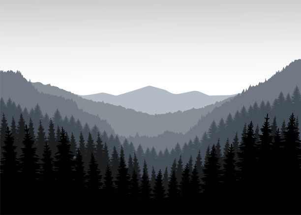 山的全景。图片下载