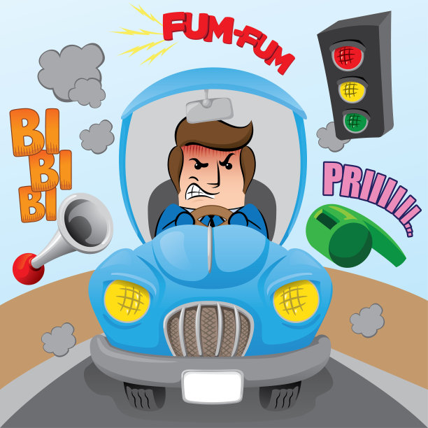 人生气时开车噪音污染图片下载