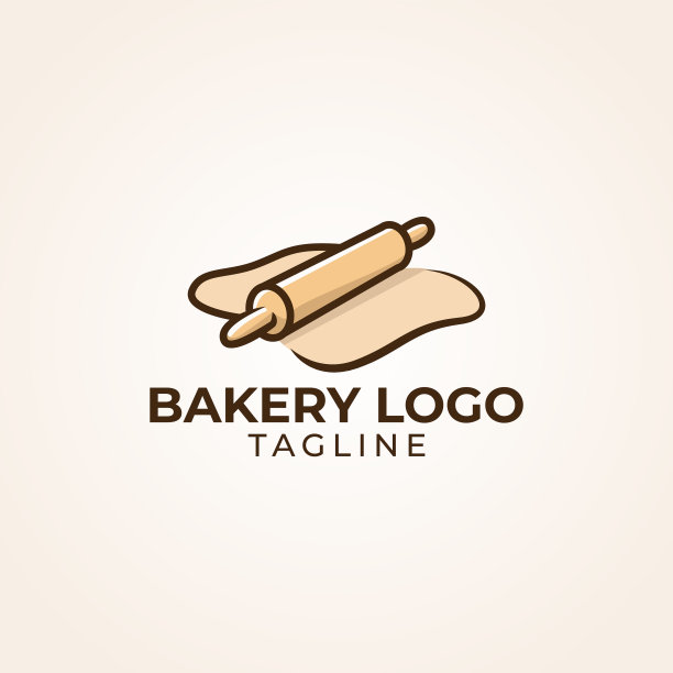 极简卡通面包房标志模板图片下载
