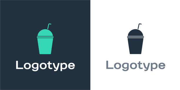 标识型奶昔图标孤立在白色图片下载