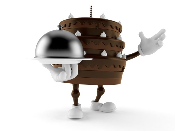 蛋糕人物持有餐饮圆顶图片下载