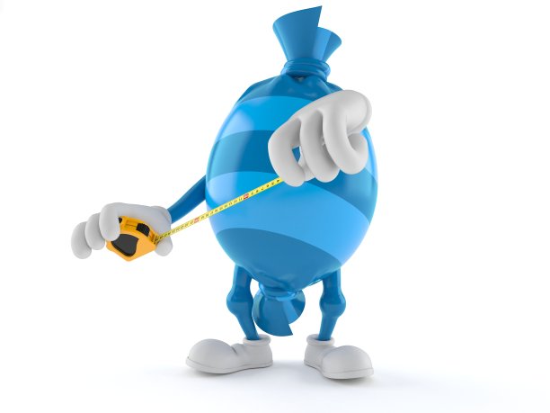 糖果字符持有卷尺图片下载