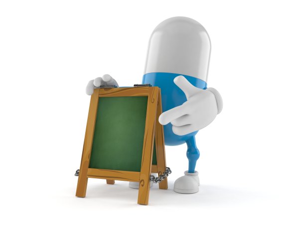 用粉笔标记的药丸字符图片下载