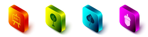 设置黑板等距树叶子或树叶子图片下载