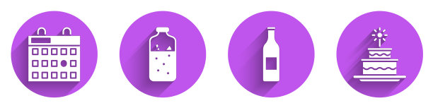 设定生日日历，热红酒啤酒瓶图片下载