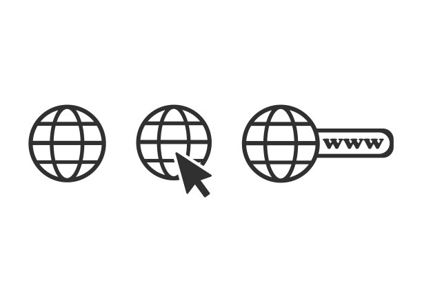 在白色背景上隔离的地球仪图标符号。矢量插图。图片下载