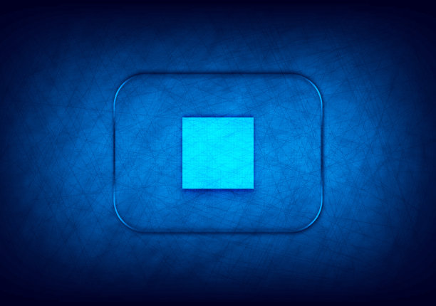 停止播放图标抽象数字设计蓝色背景图片下载