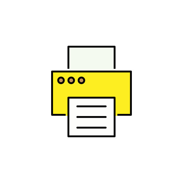 彩色打印机线条图标：团队合作创意，可用于网页、Logo、移动应用、UI、UX图片下载