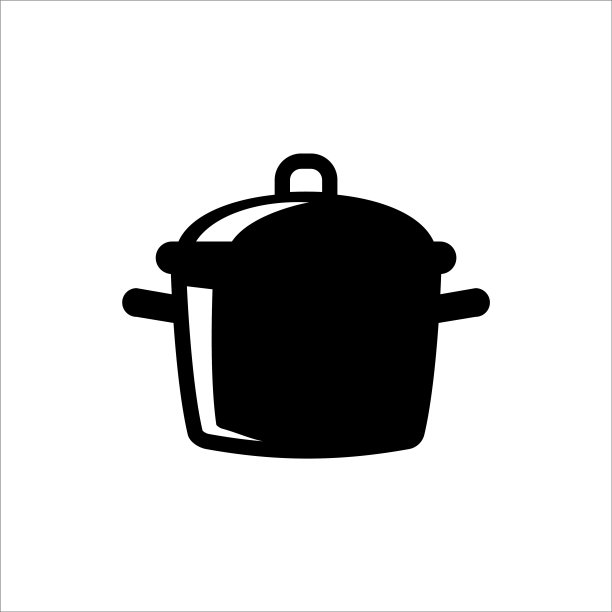 烹饪煎锅、蒸锅图标矢量设计图片下载