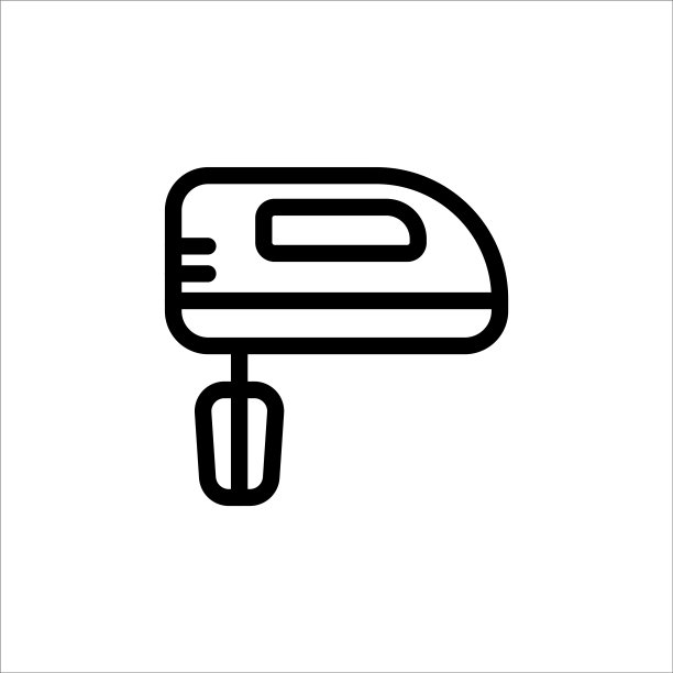 时尚的手持搅拌器图标矢量设计图片下载