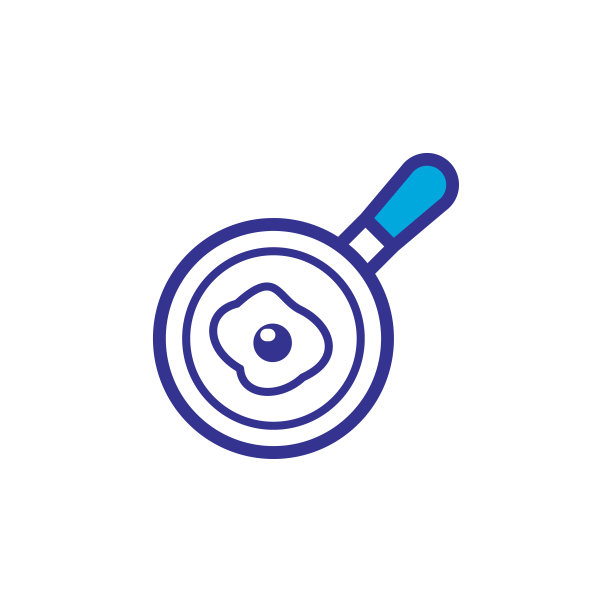 煎蛋卷，炒鸡蛋，图标，矢量，设计潮流图片下载