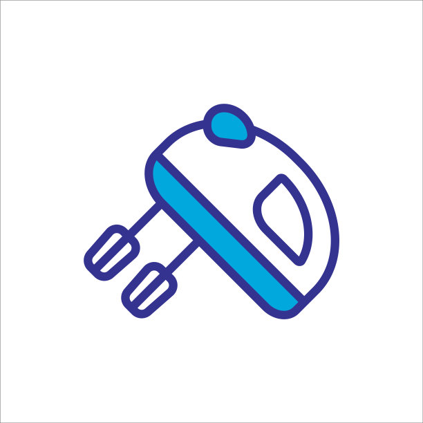 手混合器图标矢量设计的潮流图片下载