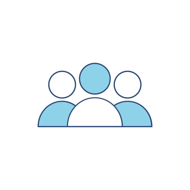 人蓝色图标图片下载