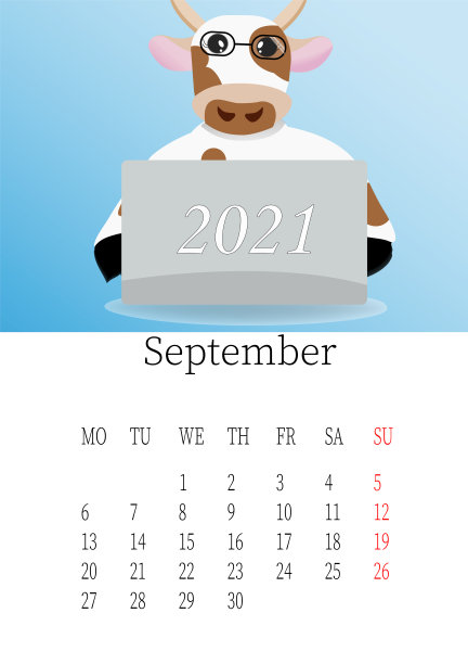 2021年9月。日历月。在桌子上。工作的概念。可编辑的矢量模板。矢量插图在一个平坦的风格。图片下载