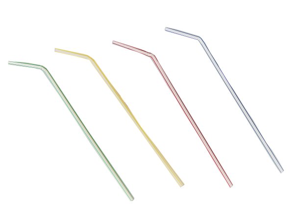 白色背景的塑料吸管图片下载