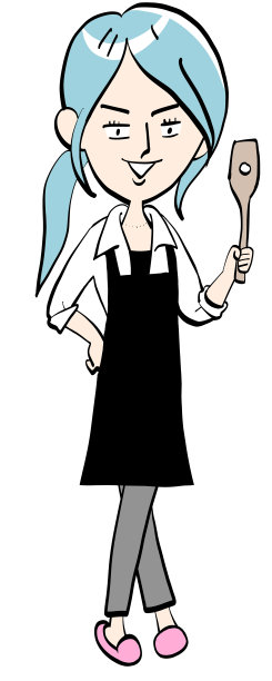 一个穿着围裙的女人的全身照片图片下载