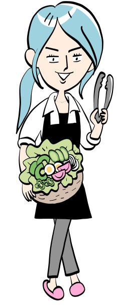 一个穿着围裙的女人的全身照片图片下载