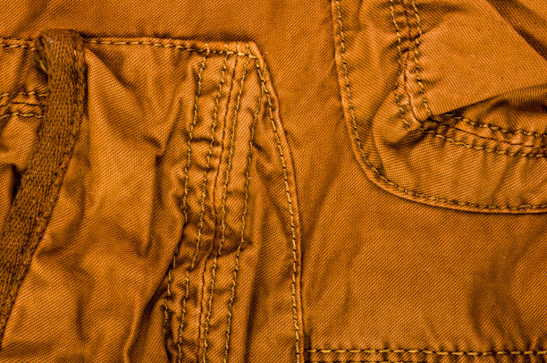 衣服项目石洗棉织物纹理接缝，扣，钮扣和铆钉，宏观图片下载
