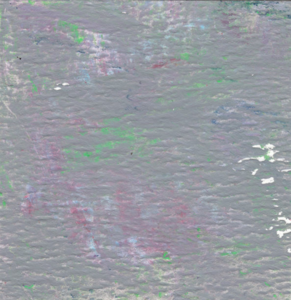 各种颜色的图形背景。在水彩纸上粘贴丙烯酸。图片下载