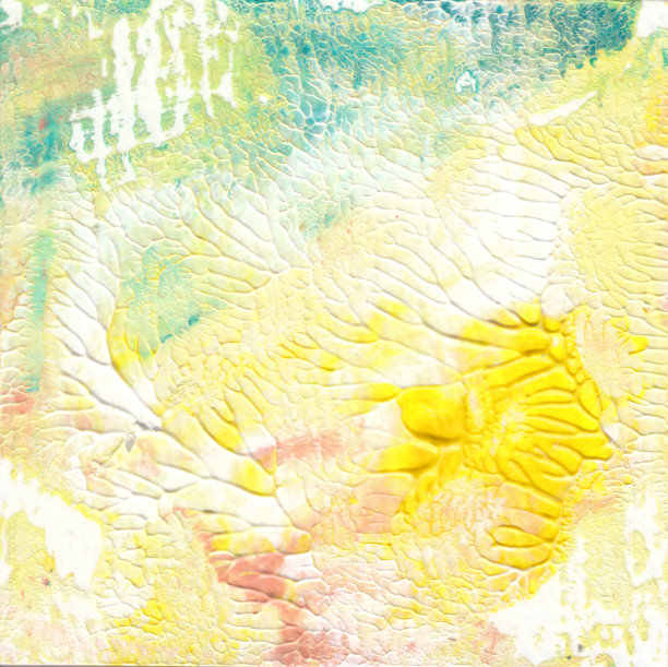 各种颜色的图形背景。在水彩纸上粘贴丙烯酸。图片下载