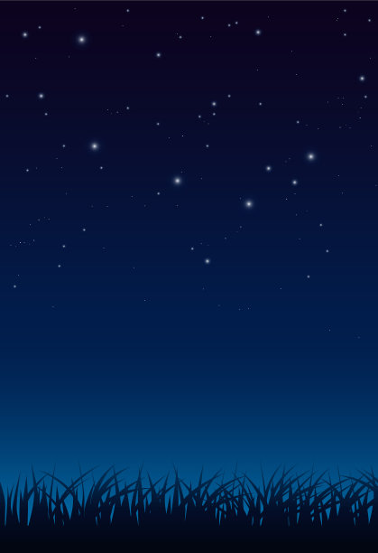 深蓝色的夜空，有很多闪亮的星星图片下载