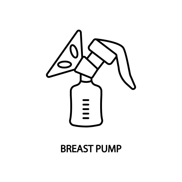 吸乳线图标分娩设备图片下载