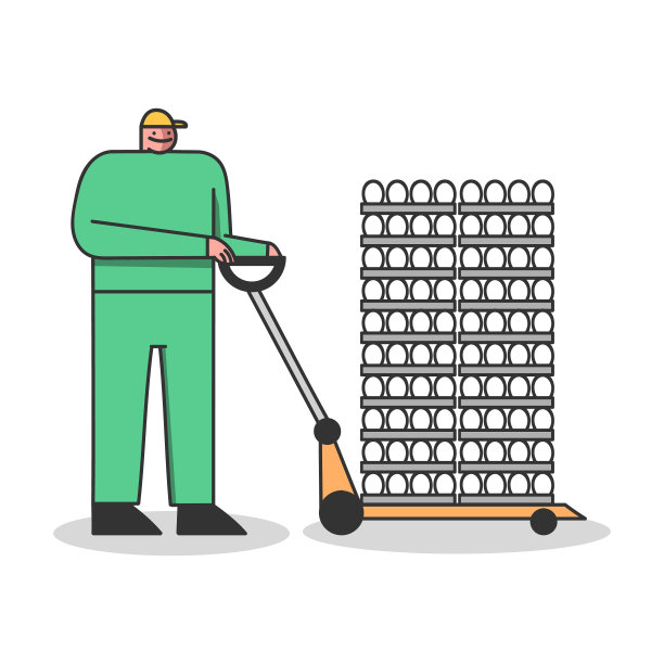 家禽农场运送蛋鸡的工人图片下载