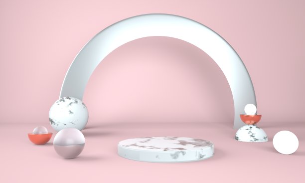 展示座，设计平台，毛坯产品。3 d渲染。图片下载