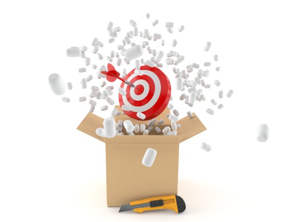 纸板盒正中靶心图片下载