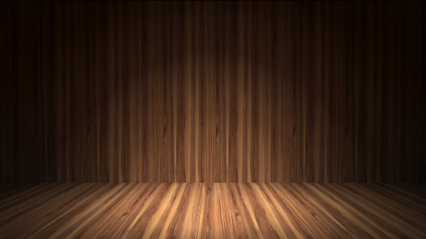 木地板和墙壁。对市场营销报告。背景。三维渲染图片下载