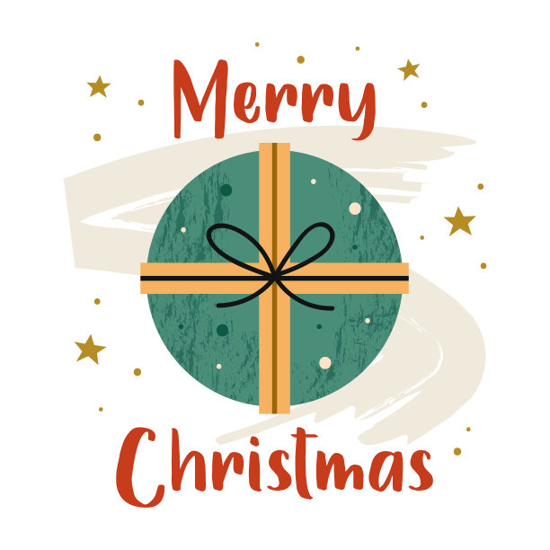 圣诞快乐。礼物,礼物。寒假。贺卡的设计。矢量平面插图纹理。孤立在白色背景上。图片下载