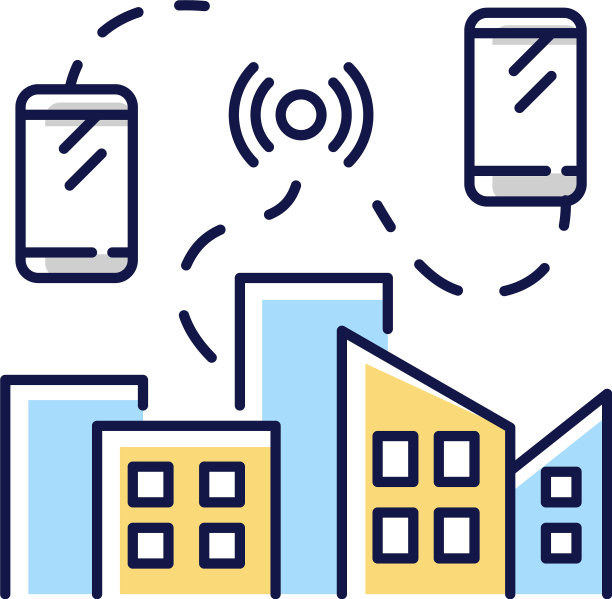 移动网络RGB颜色图标图片下载