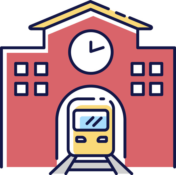 火车站RGB颜色图标图片下载