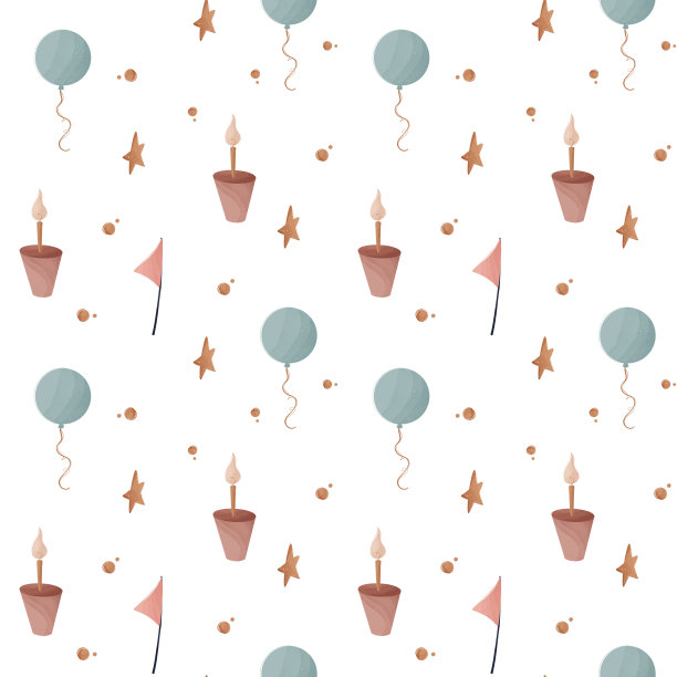 可爱温馨的生日元素图片下载