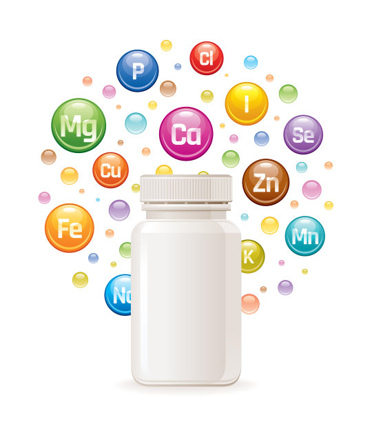 多种矿物质维生素补充剂3d图片下载