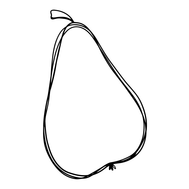 可爱可爱的梨和切片图片下载