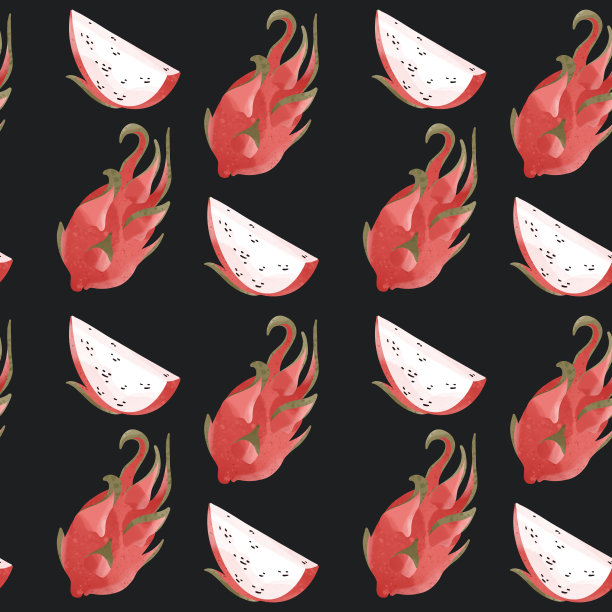 卡哇伊的热带水果图片下载