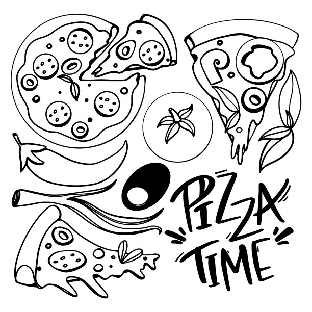 明亮的披萨，一片质感数码图片下载