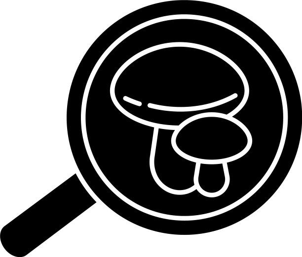 真菌学黑色象形文字图标图片下载